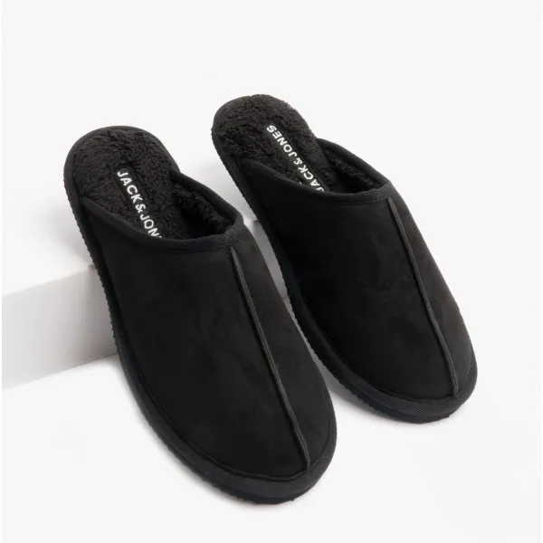 Jack & Jones DUDELY Mens Microfiber Mule Slippers Anthracite sold by House of Slippers product image thumbnail 2