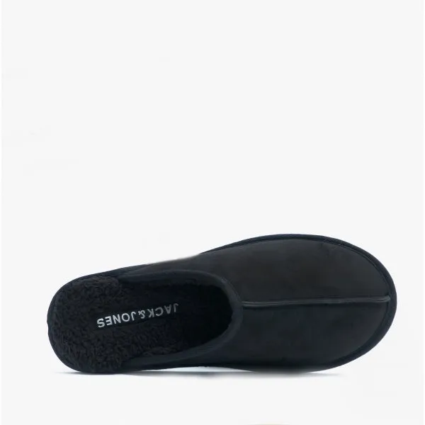Jack & Jones DUDELY Mens Microfiber Mule Slippers Anthracite sold by House of Slippers product image thumbnail 4