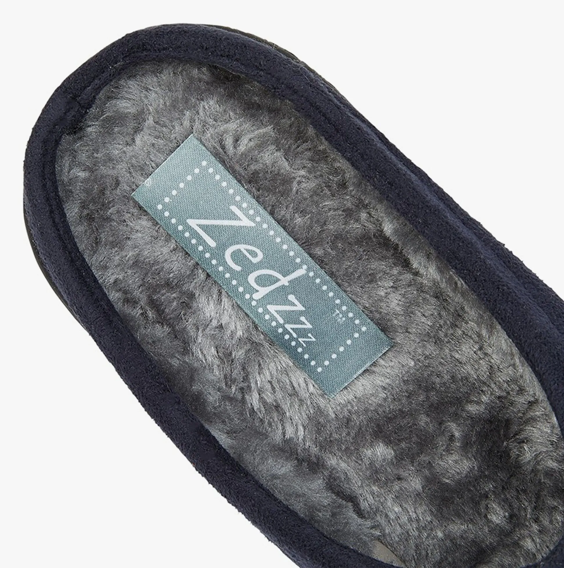 Zedzzz ALEX Mens Microfibre Mule Slippers Navy sold by House of Slippers product image thumbnail 3