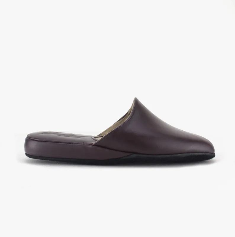 Chaleur LUCA Mens Mule Slippers Bordeaux sold by House of Slippers