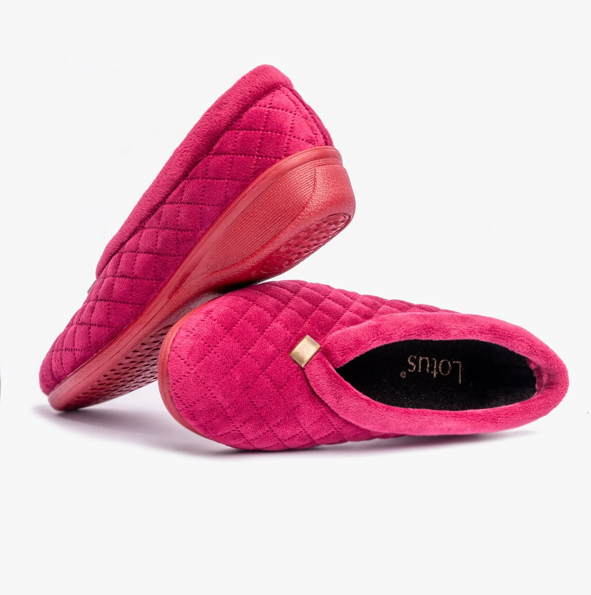 Lotus EADIE Womens Slippers Bordo sold by House of Slippers product image thumbnail 5