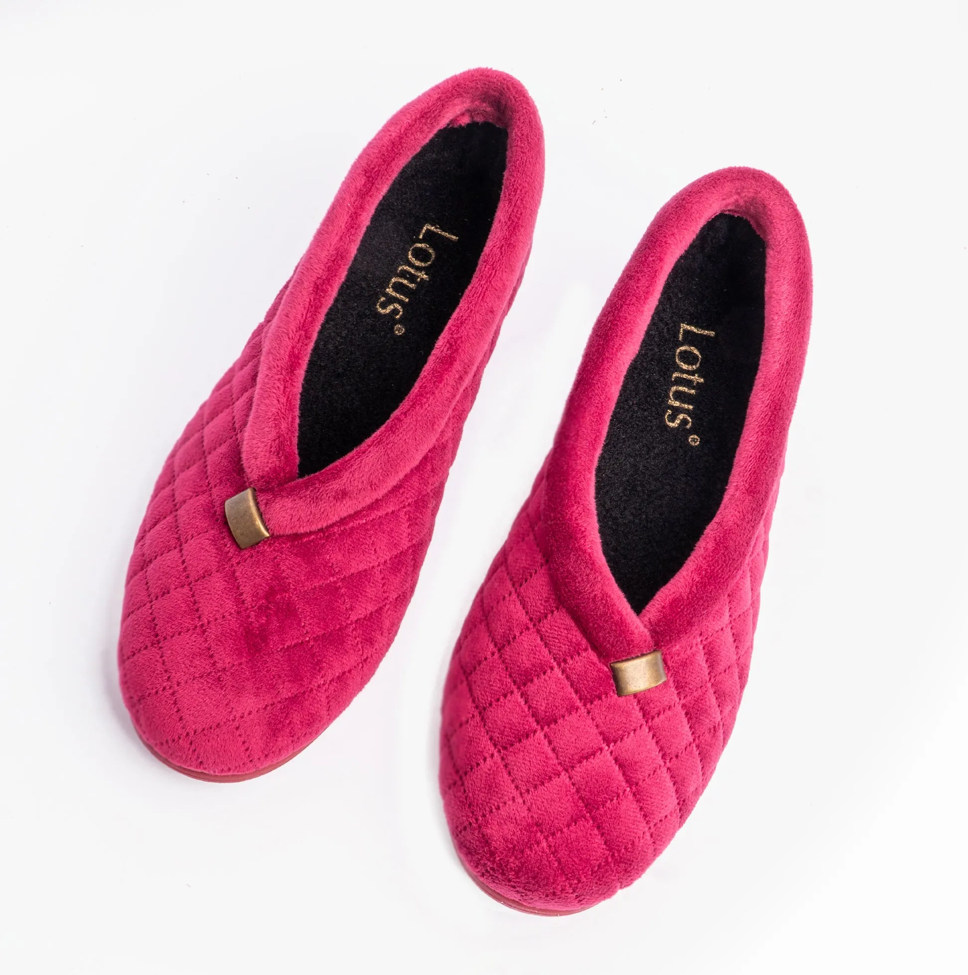 Lotus EADIE Womens Slippers Bordo sold by House of Slippers product image thumbnail 4
