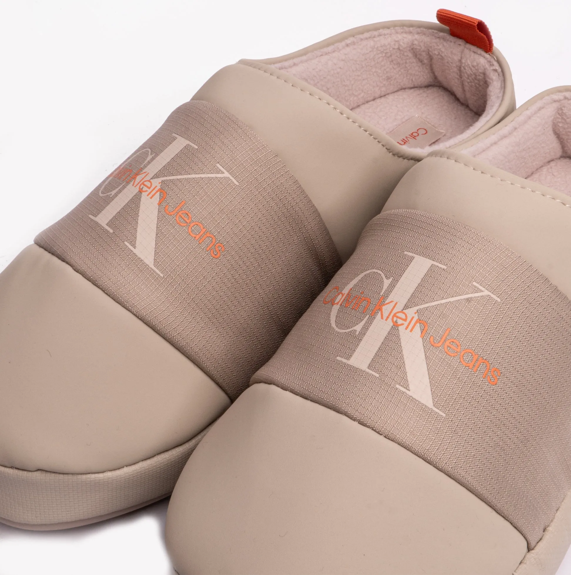 Calvin Klein HOME MONO Mens Slipper Beige sold by House of Slippers product image thumbnail 4