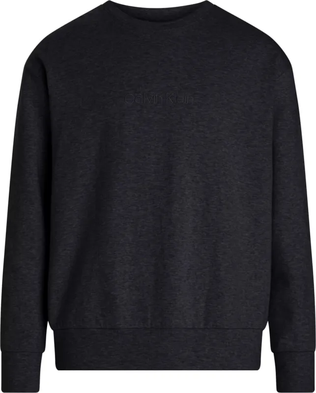 Calvin Klein MODERN TERRY Mens Sweatshirt Black made by Calvin Klein