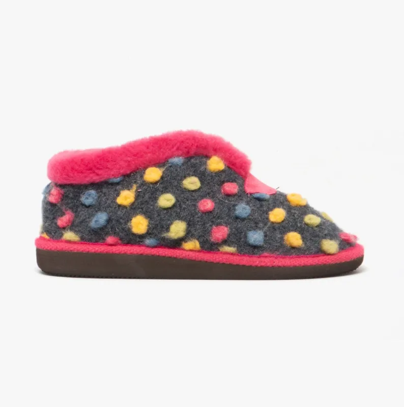 Sleepers TILLY Womens Boot Slippers Fuchsia/Multi sold by House of Slippers