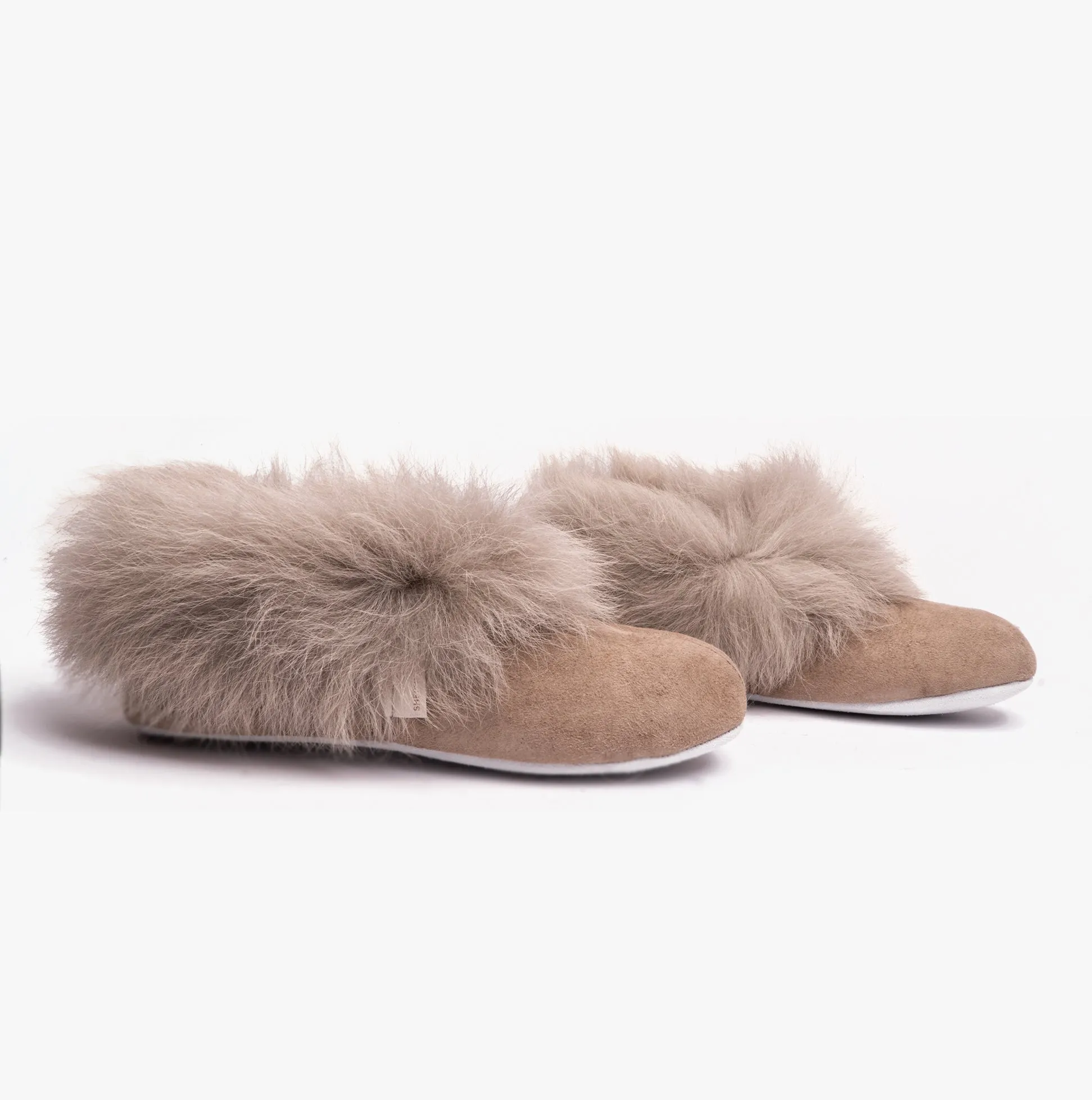 Shepherd ANNELIE Womens Sheepskin Full Slippers Stone sold by House of Slippers product image thumbnail 2