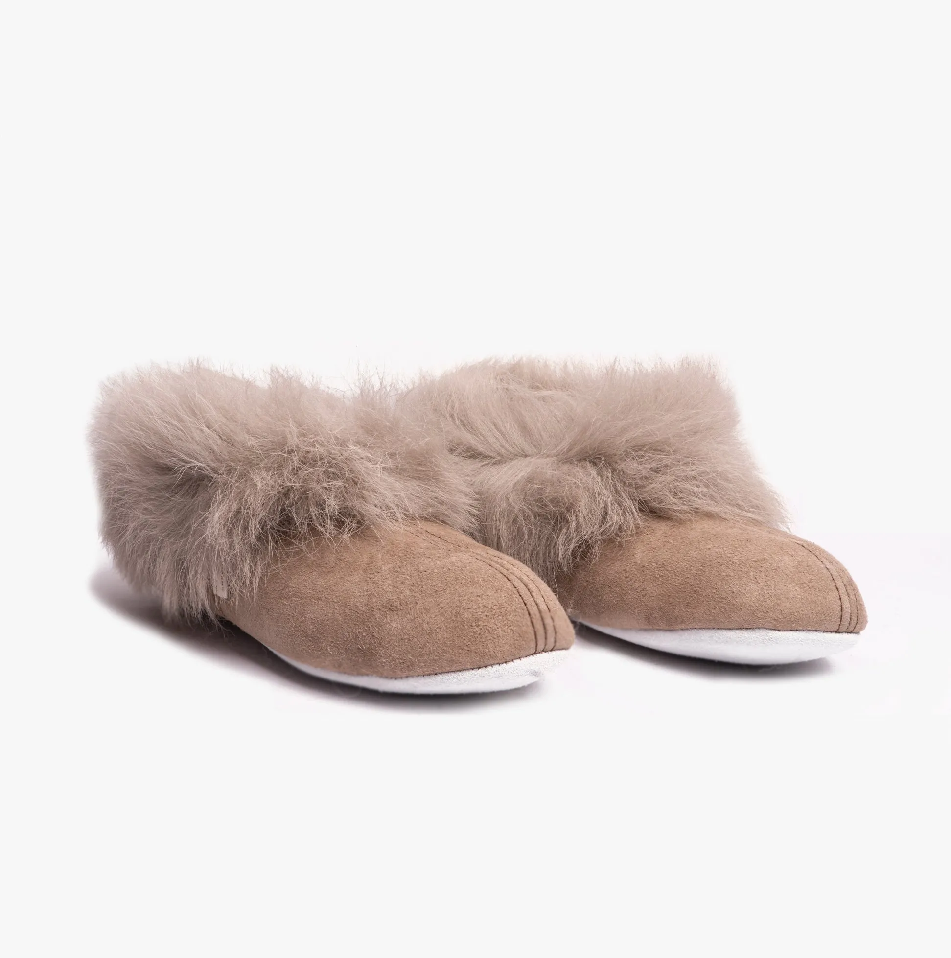 Shepherd ANNELIE Womens Sheepskin Full Slippers Stone sold by House of Slippers product image thumbnail 3