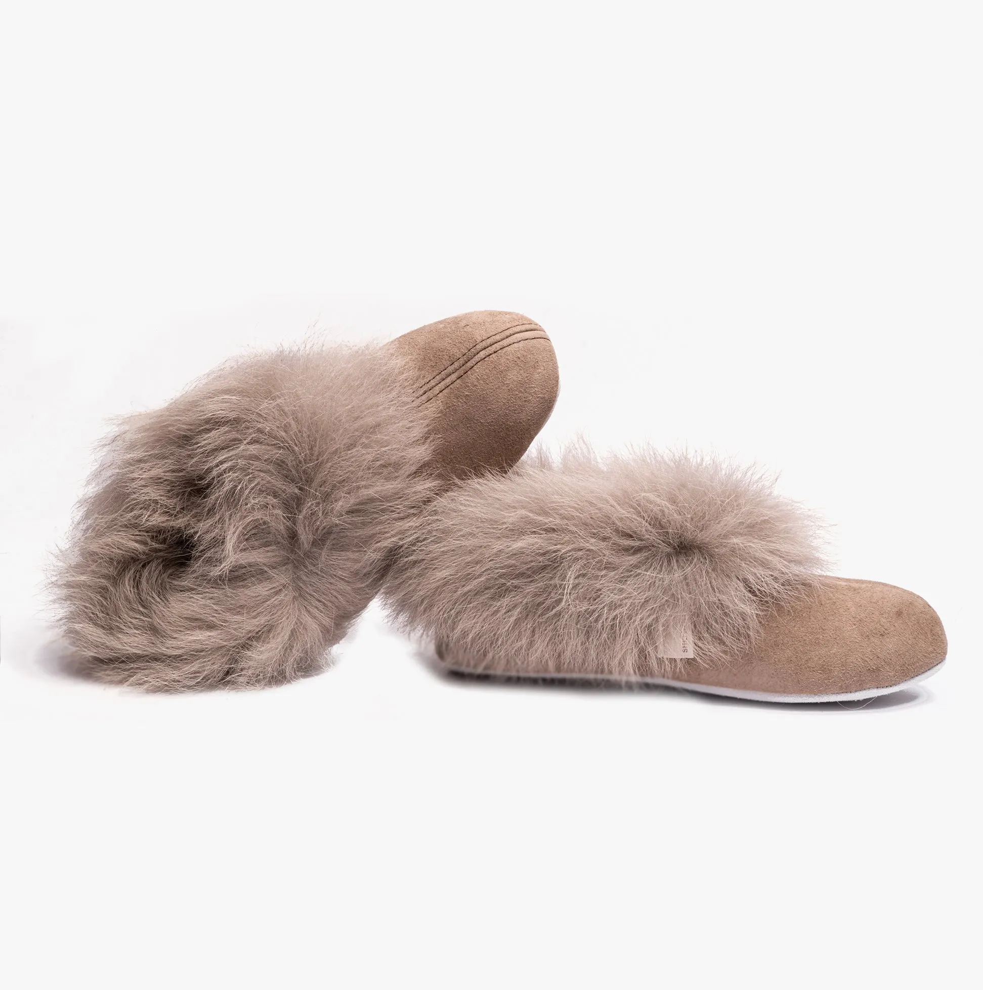 Shepherd ANNELIE Womens Sheepskin Full Slippers Stone sold by House of Slippers product image thumbnail 5