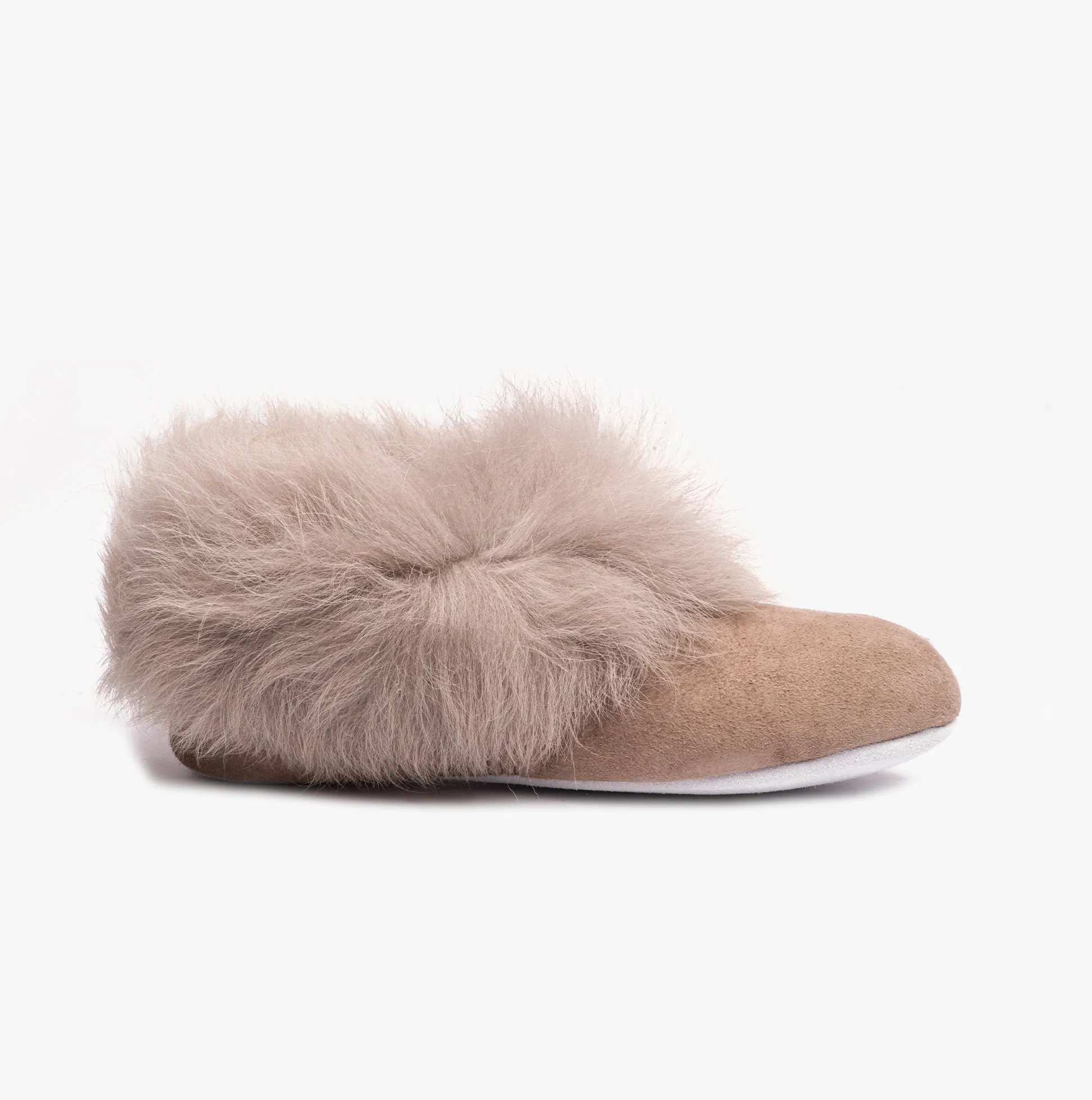 Shepherd ANNELIE Womens Sheepskin Full Slippers Stone sold by House of Slippers