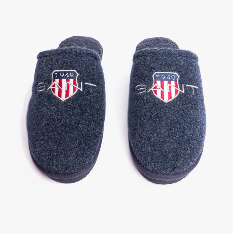 GANT TAMAWARE Mens Mule Slippers Marine sold by House of Slippers
