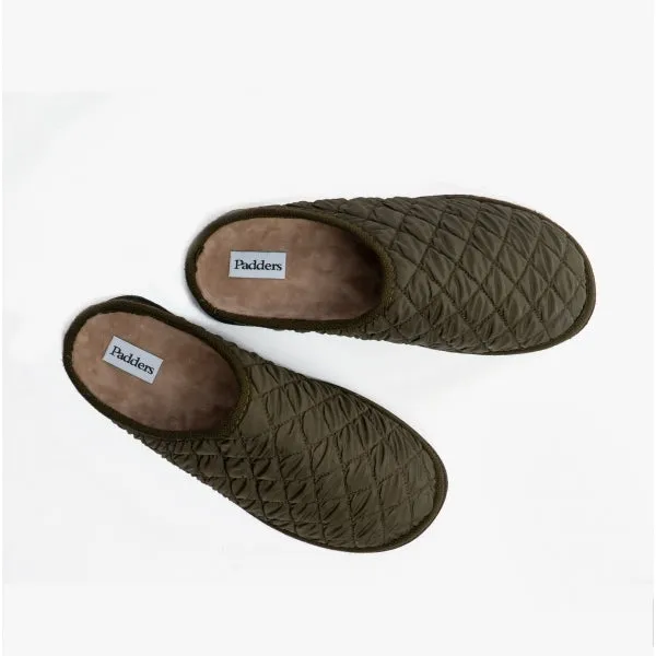 Padders APOLLO Mens (G Fit) Mule Slippers Khaki sold by House of Slippers product image thumbnail 2