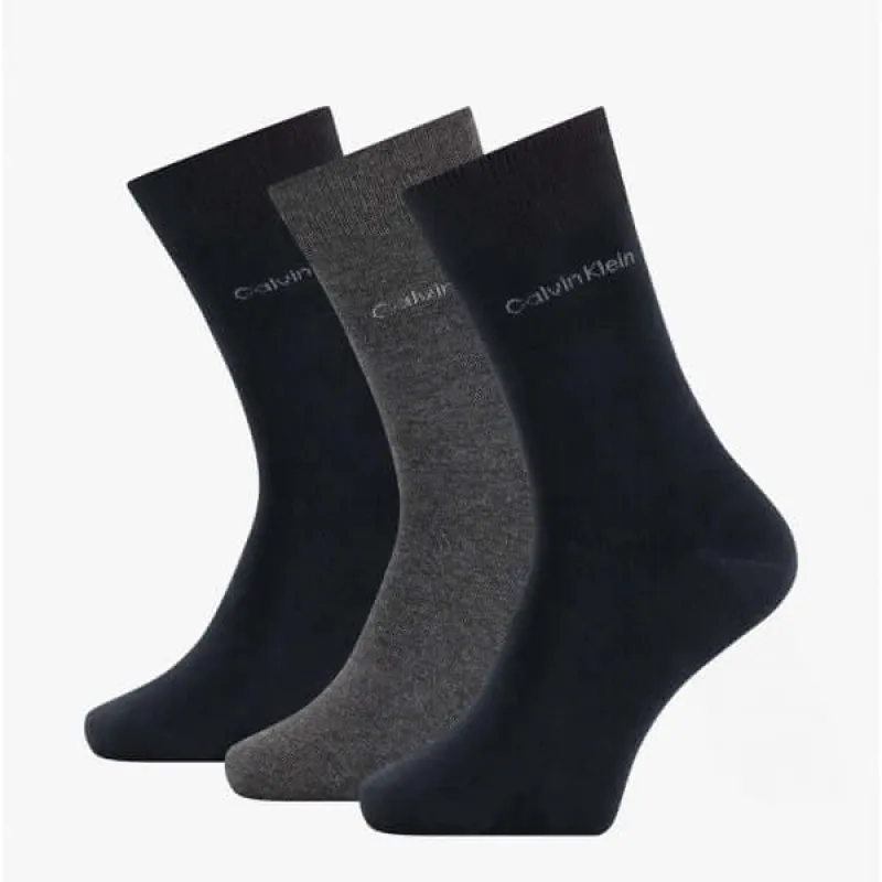 3 Pack Classic Mens Crew Socks Grey Combo sold by House of Slippers