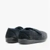 Jo & Joe DAVID Mens Touch Fasten Slippers Navy sold by House of Slippers