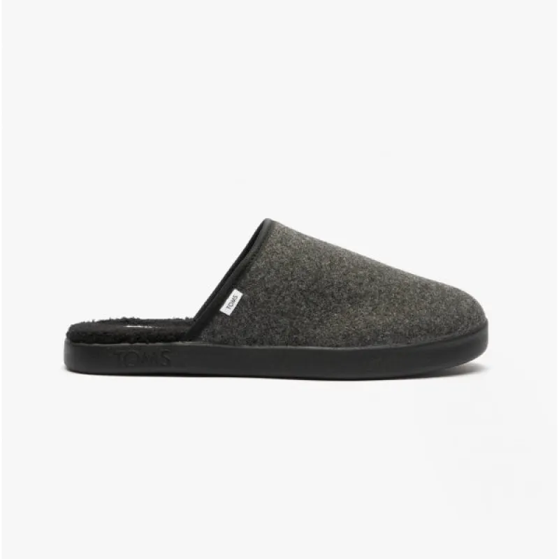 TOMS HARBOR Mens Slippers Dark Grey sold by House of Slippers