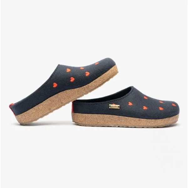 Haflinger CUORICINI Womens Slippers Navy sold by House of Slippers product image thumbnail 5
