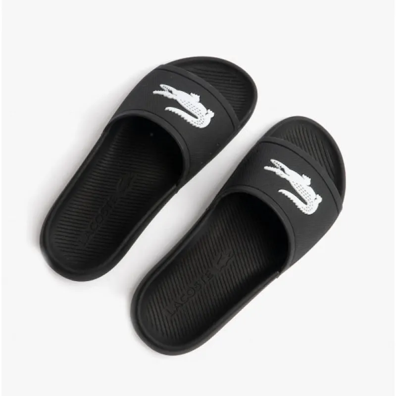 CROCO SLIDE 119 3 Womens Sliders Black/White made by Lacoste