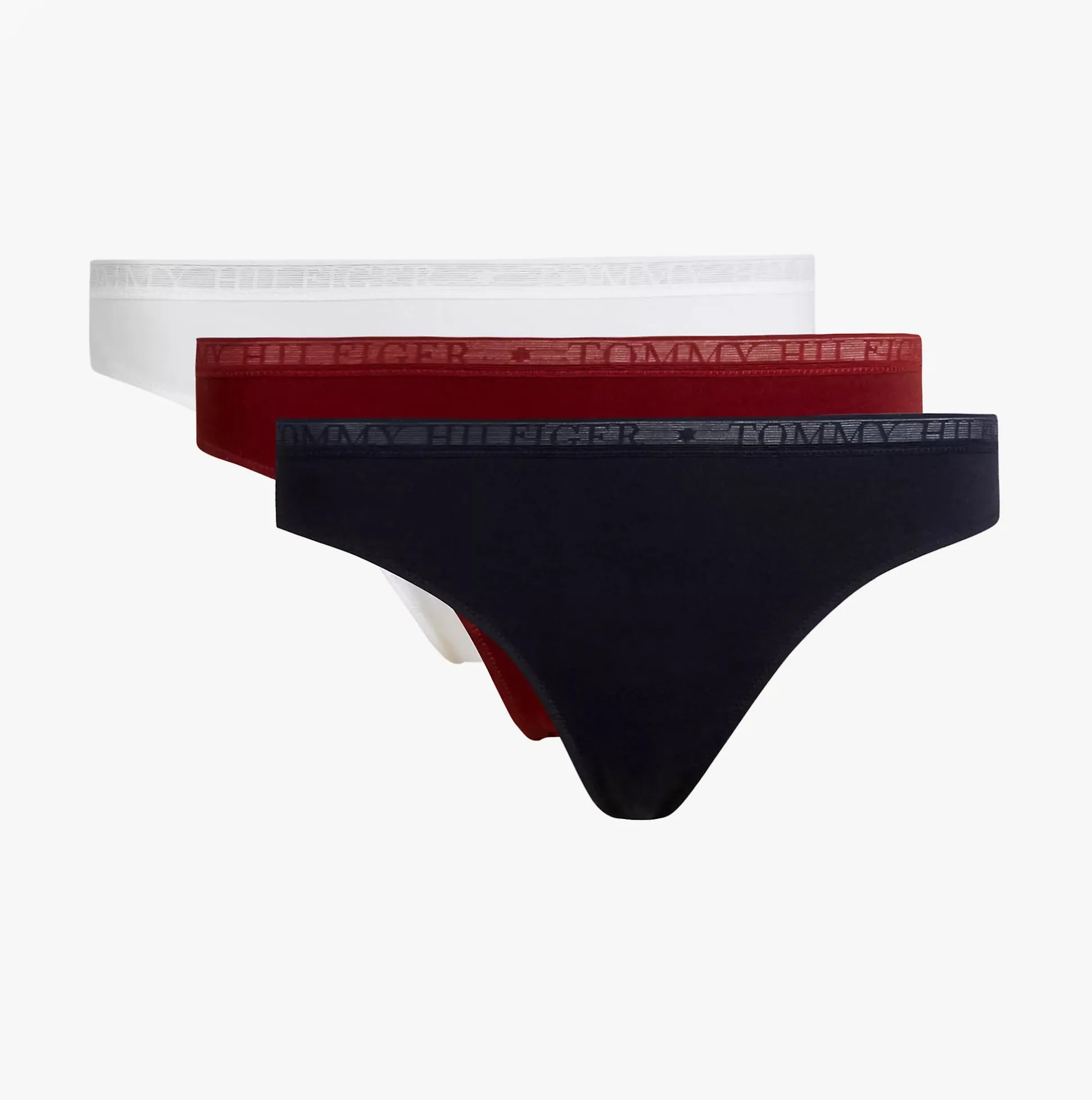 Tommy Hilfiger 3 Pack Thongs Womens Multicoloured sold by House of Slippers