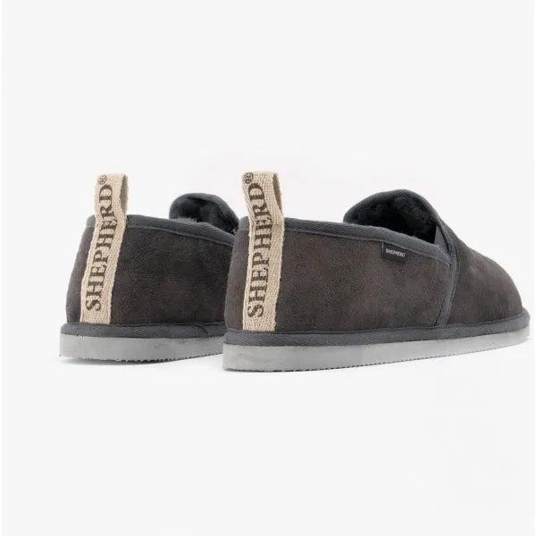 BOSSE Mens Sheepskin Full Slippers Asphalt sold by House of Slippers product image thumbnail 5