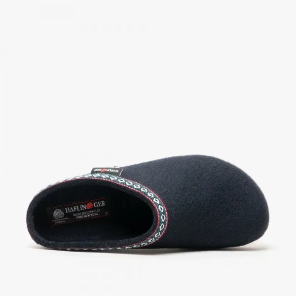 Haflinger FRANZL Womens Wool Clogs Navy sold by House of Slippers product image thumbnail 2