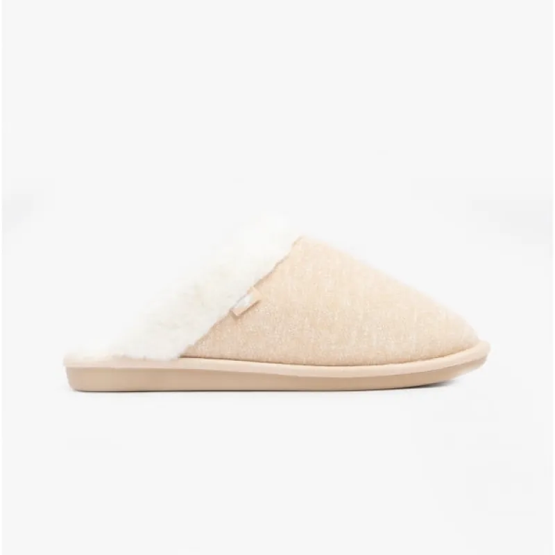 Rocket Dog ROSIE SKIRBALL JERSEY Womens Mule Slippers Natural sold by House of Slippers
