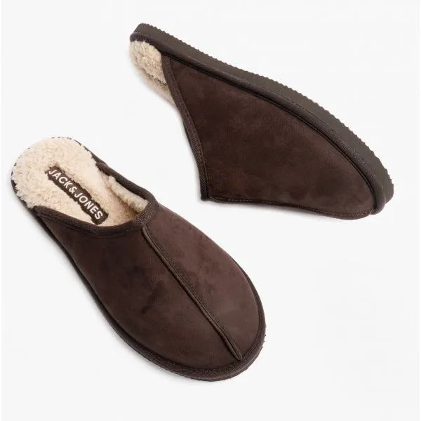 Jack & Jones DUDELY Mens Microfiber Mule Slippers Java sold by House of Slippers product image thumbnail 2