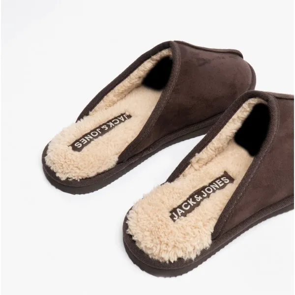 Jack & Jones DUDELY Mens Microfiber Mule Slippers Java sold by House of Slippers product image thumbnail 5