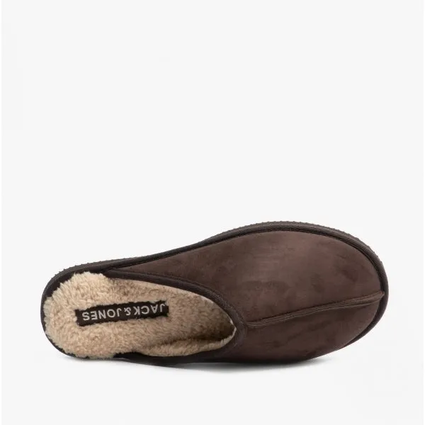 Jack & Jones DUDELY Mens Microfiber Mule Slippers Java sold by House of Slippers product image thumbnail 4