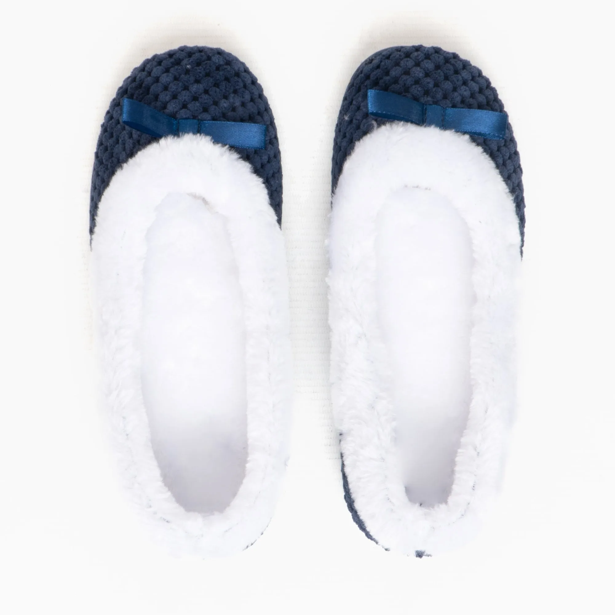 HOS Comfort CARA Womens Knit Slippers Navy sold by House of Slippers product image thumbnail 5