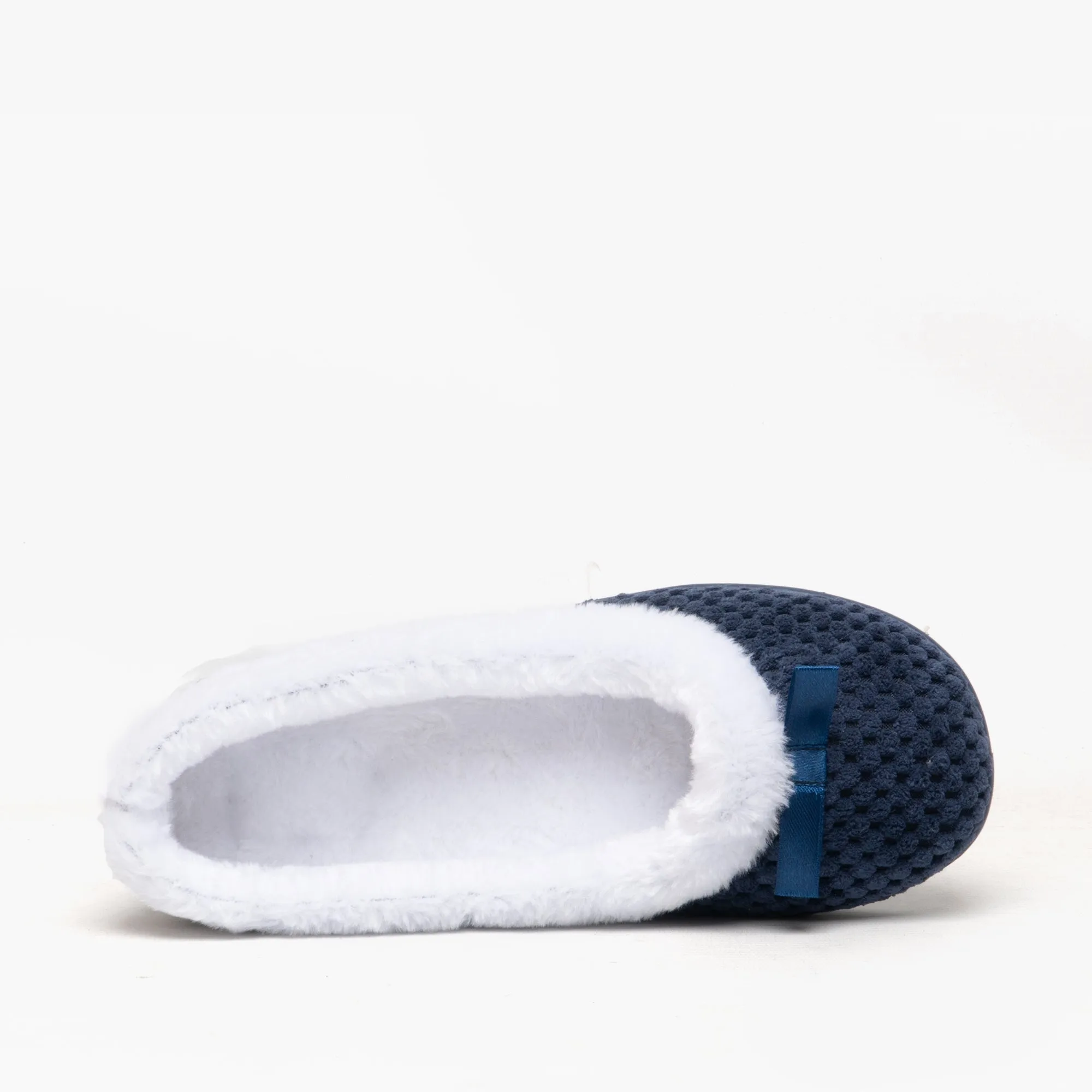 HOS Comfort CARA Womens Knit Slippers Navy sold by House of Slippers product image thumbnail 4