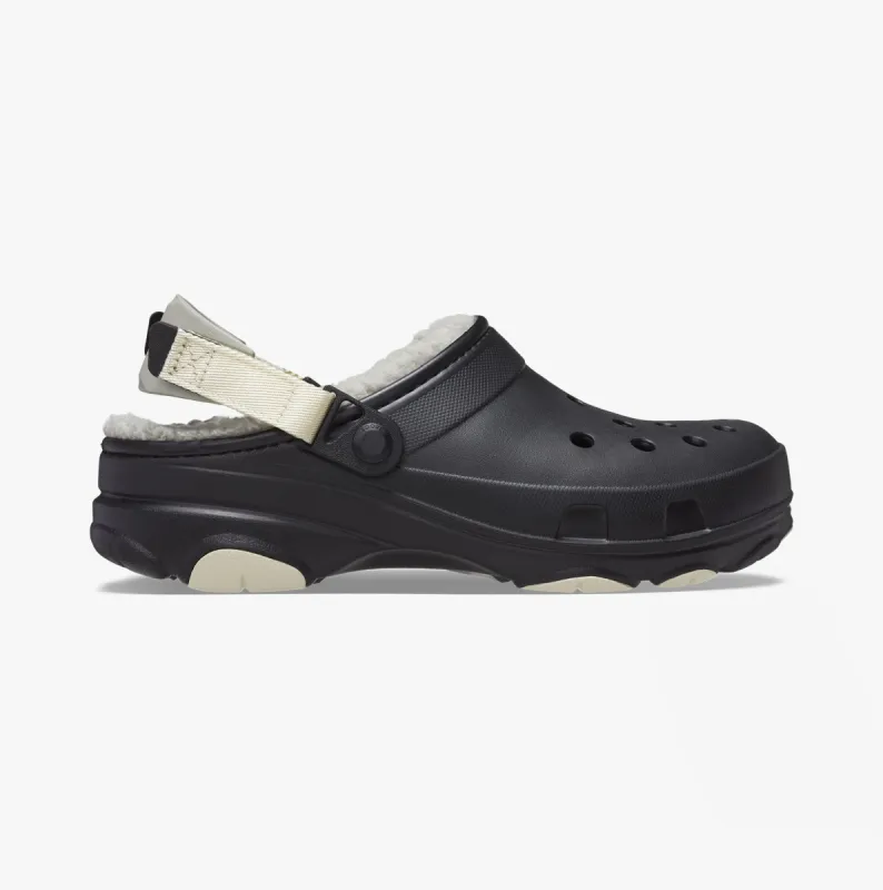 Crocs 207936-001 ALL TERRAIN LINED Unisex Clogs Black sold by House of Slippers