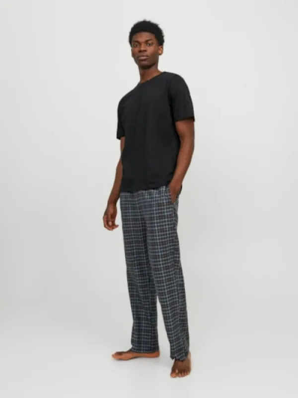 Jack & Jones BASIC TEE Mens Pyjama Set Black sold by House of Slippers
