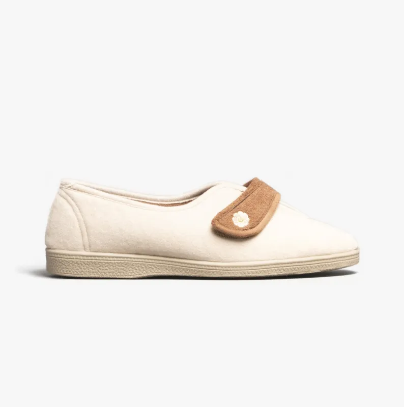 Mirak ANDREA Womens Slippers Beige sold by House of Slippers