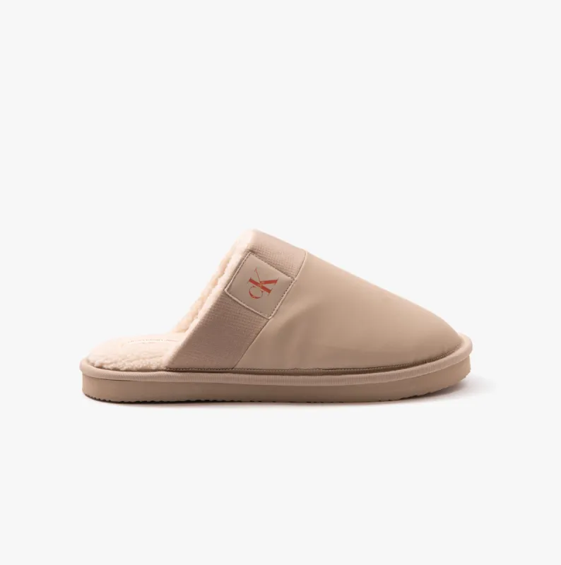 Calvin Klein HOME CLOG SURFACES Mens Slippers Taupe sold by House of Slippers