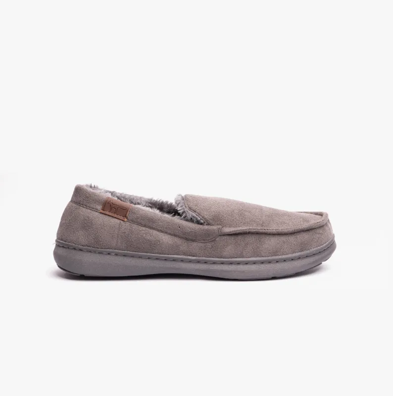 Jo & Joe DRYSDALE Mens Slippers Grey sold by House of Slippers