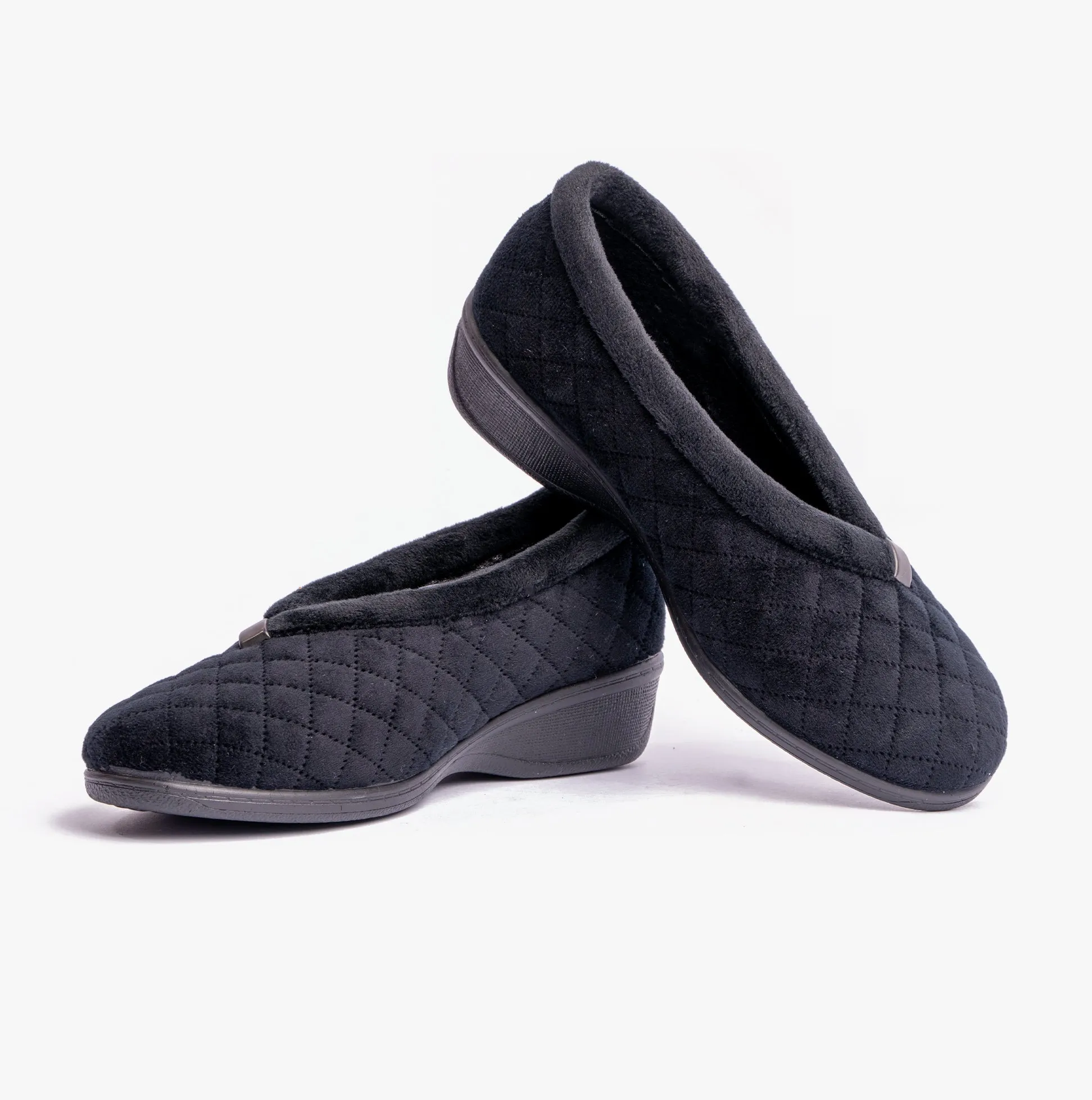 Lotus EADIE Womens Slippers Black sold by House of Slippers product image thumbnail 5