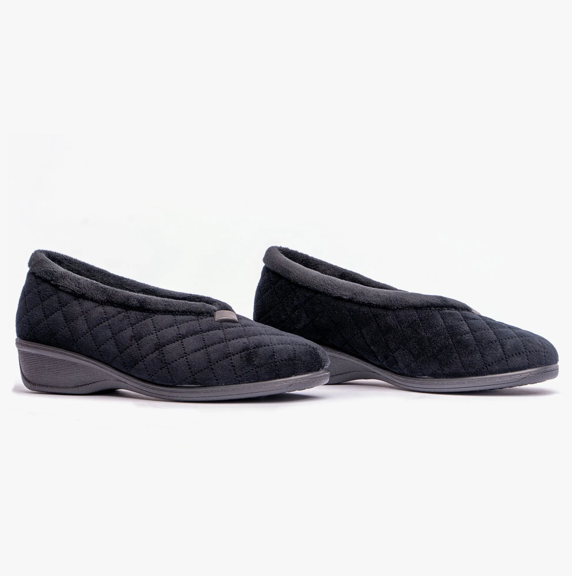 Lotus EADIE Womens Slippers Black sold by House of Slippers product image thumbnail 2