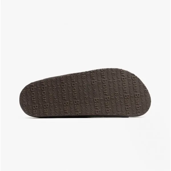 Barbour EDDIE Mens Suede Mule Slippers Brown sold by House of Slippers product image thumbnail 3