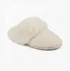 TEXTURED FAUX FUR MULE Slippers Womens Cream sold by House of Slippers