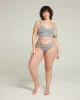 The TENCEL™ Seamless High Leg Brief - Storm Grey sold by Nudea