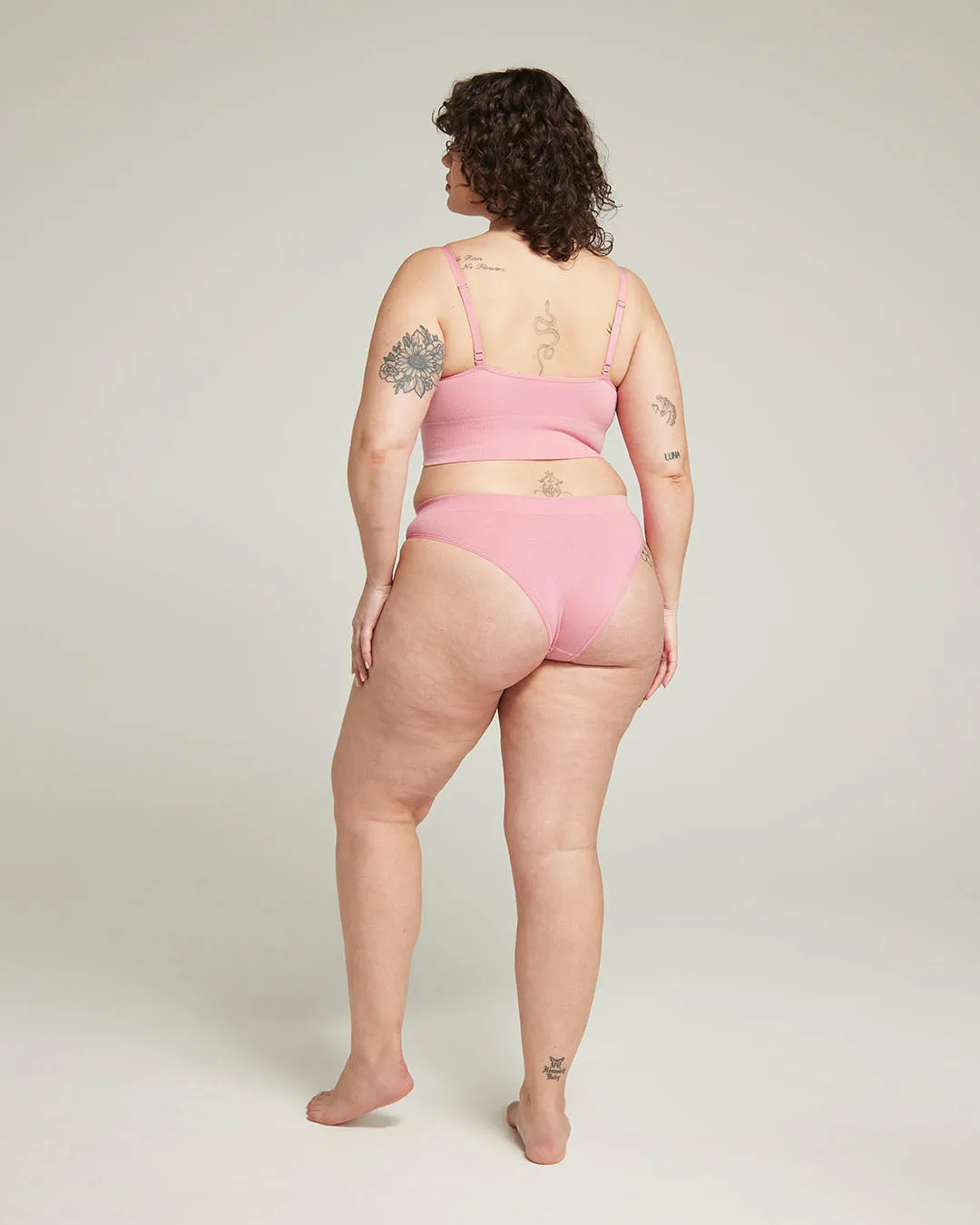 The TENCEL™ High Leg Brief - Rose Pink sold by Nudea product image thumbnail 3