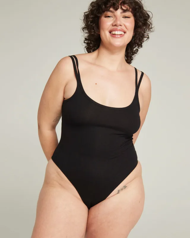 The Organic Cotton Classic Bodysuit 2 Pack - Black & White sold by Nudea