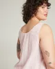 The Tank - Fondant Pink Stripe sold by Nudea