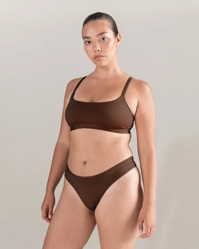 The Scoop Neck Bralette - Bare 07 sold by Nudea