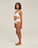 The Organic Cotton Midi Brief 3 Pack - Cotton White sold by Nudea