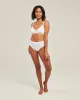 The Organic Cotton Midi Brief 3 Pack - Cotton White sold by Nudea