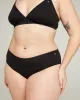 The Organic Cotton Midi Brief 3 Pack - Black sold by Nudea
