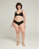The Organic Cotton Midi Brief 3 Pack - Black sold by Nudea