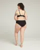 The Organic Cotton Midi Brief 3 Pack - Black sold by Nudea
