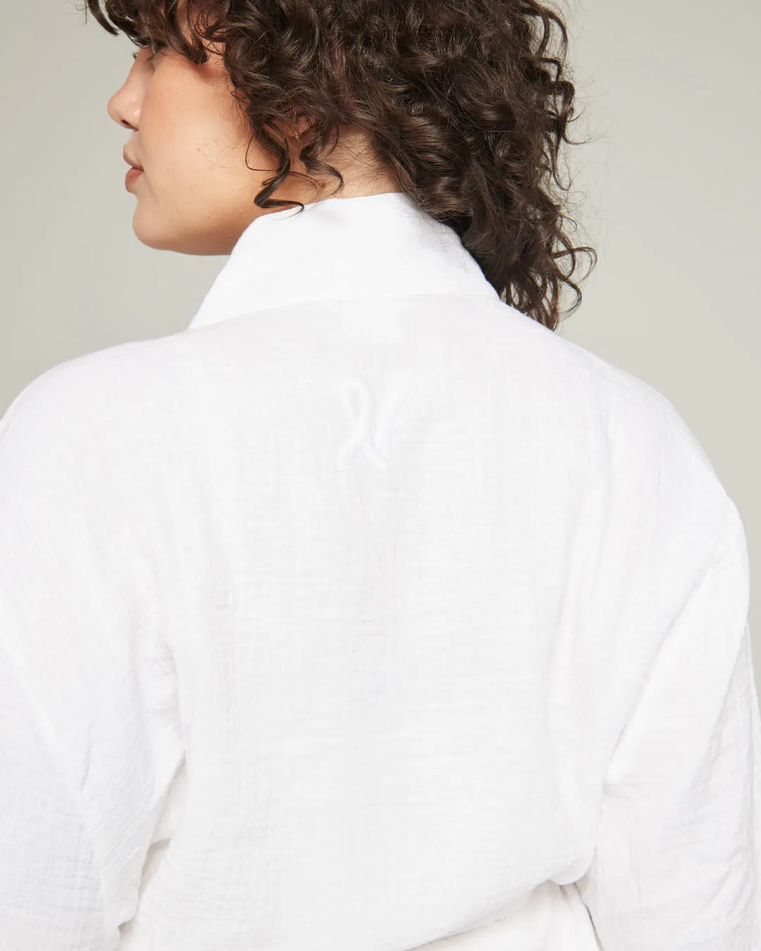 The Classic Belted Robe - Cotton White sold by Nudea product image thumbnail 5