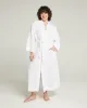 The Classic Belted Robe  - Cotton White sold by Nudea
